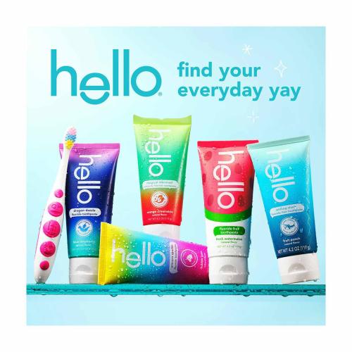 hello Unicorn Sparkle Kids Toothpaste with Fluoride, Bubble Gum Toothpaste, 4.2 oz