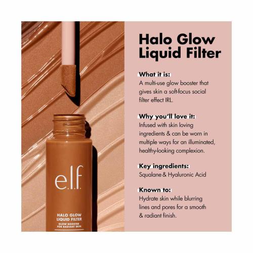 e.l.f. Halo Glow Liquid Filter, 1 Fair, 1.06 fl oz