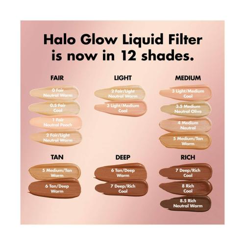e.l.f. Halo Glow Liquid Filter, 1 Fair, 1.06 fl oz