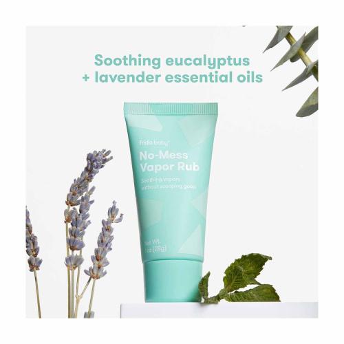 Frida Baby No-Mess Vapor Rub with Built-In Applicator, Eucalyptus   Lavender, 1 oz