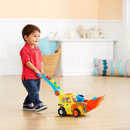 Push and Pop Bulldozer in Yellow *damaged box *