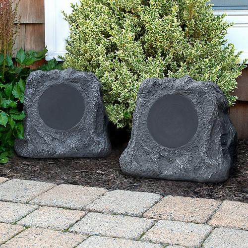 Innovative Technology™ Solar Charging Bluetooth® Outdoor Rock Speakers (Set of 2)