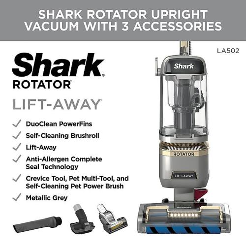 Shark® Rotator® Lift-Away® ADV DuoClean® PowerFins Upright Vacuum with Self-Cleaning Brushroll