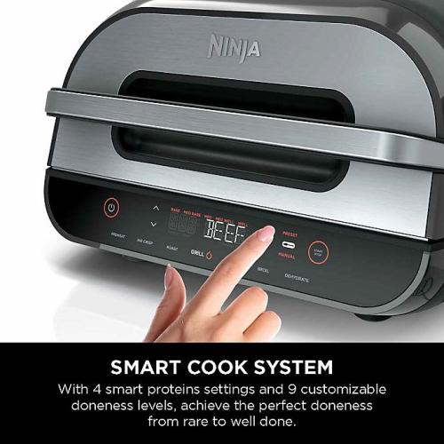 Ninja® Foodi™ Smart XL 6-in-1 Indoor Grill with 4-qt Air Fryer, Roast, Bake, Broil, Dehydrate