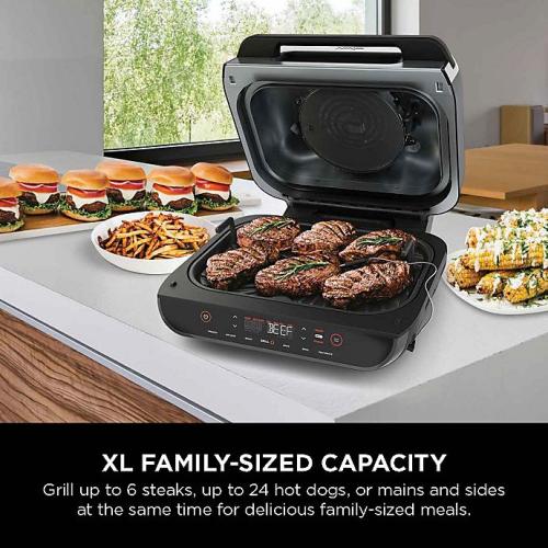 Ninja® Foodi™ Smart XL 6-in-1 Indoor Grill with 4-qt Air Fryer, Roast, Bake, Broil, Dehydrate