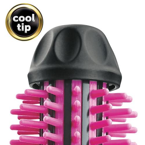 Color Black and Pink Revlon® Pro Collection 1-Inch Silicone Heated Styling Brush in Pink/Black