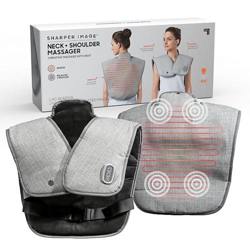 Sharper Image Pain Relief Heated Neck Wrap Massager