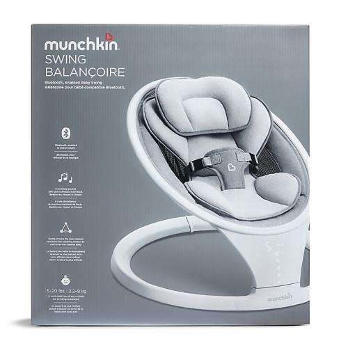 Munchkin® Bluetooth-Enabled Musical Baby Swing in Grey. (Missing part, see the picture)