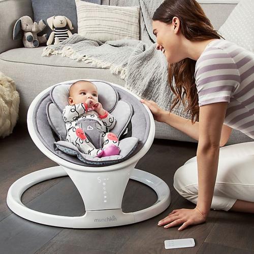 Munchkin® Bluetooth-Enabled Musical Baby Swing in Grey. (Missing part, see the picture)