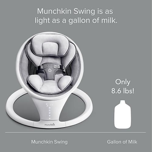 Munchkin® Bluetooth-Enabled Musical Baby Swing in Grey. (Missing part, see the picture)