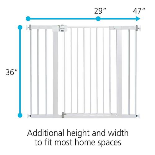 Safety 1st® Easy Install Extra Tall and Wide Gate in White