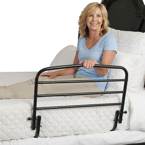 Stander EZ Adjust 30-Inch Bed Rail in Black