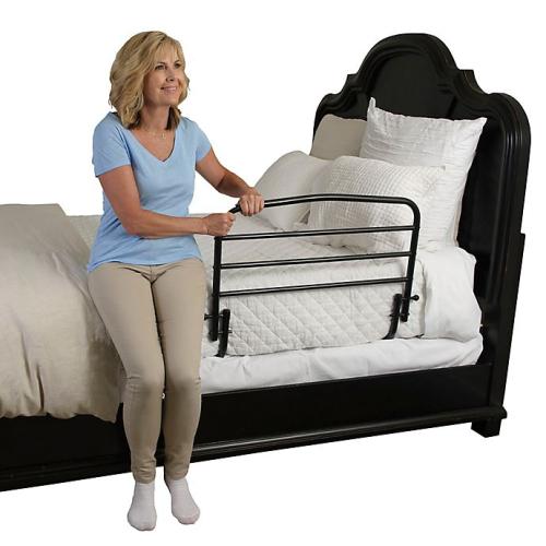 Stander EZ Adjust 30-Inch Bed Rail in Black