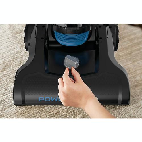 Color Black and Blue Eureka® PowerSpeed Upright Vacuum in Black