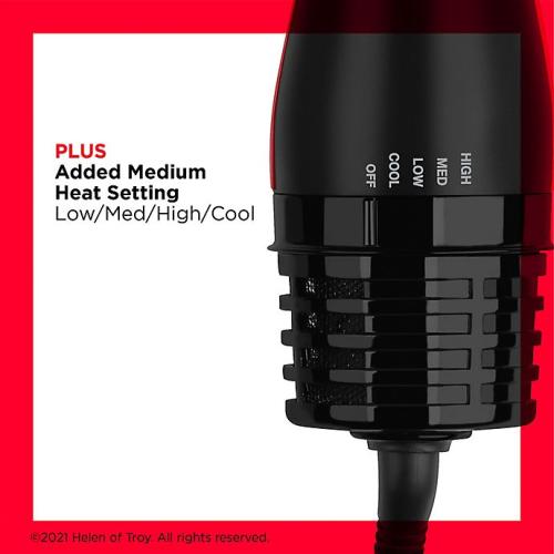 Color Black and red Revlon® Detachable One-Step Hair Dryer and Volumizer PLUS in Black/Red