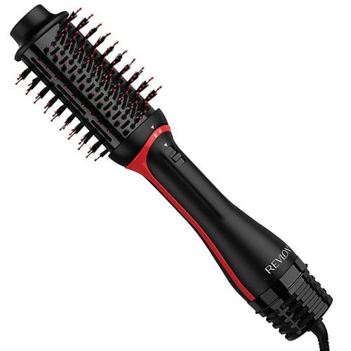 Color Black and red Revlon® Detachable One-Step Hair Dryer and Volumizer PLUS in Black/Red
