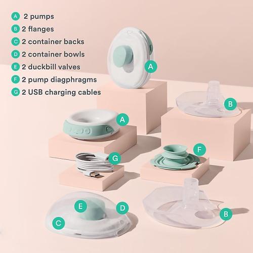 Willow Go® Wearable Hands-Free, Cord-Free Double Electric Breast Pump