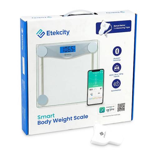 Etekcity Smart Body Weight Scale in Silver