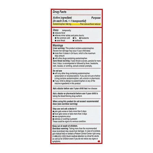 Tylenol® Children's 4 oz. Pain Reliever/Fever Reducer Oral Suspension Liquid in Grape 2 pk