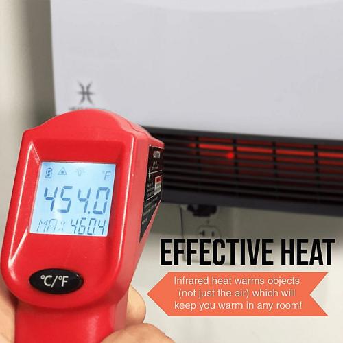 White Heat Storm Phoenix Wall Mounted Infrared Heater with WiFi