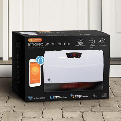 White Heat Storm Phoenix Wall Mounted Infrared Heater with WiFi