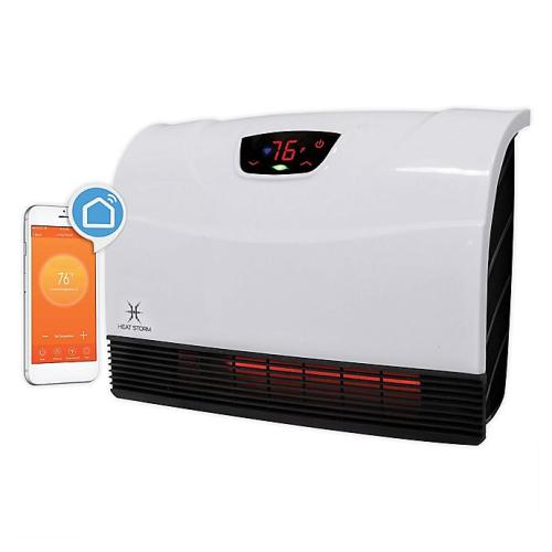 White Heat Storm Phoenix Wall Mounted Infrared Heater with WiFi