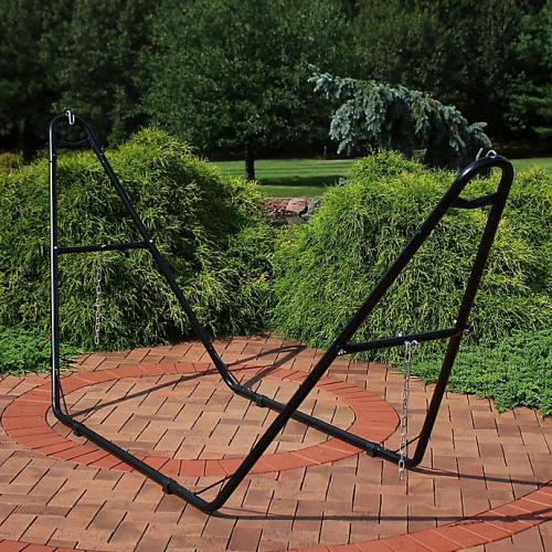 Sunnydaze Decor Steel Universal Hammock Stand in Black