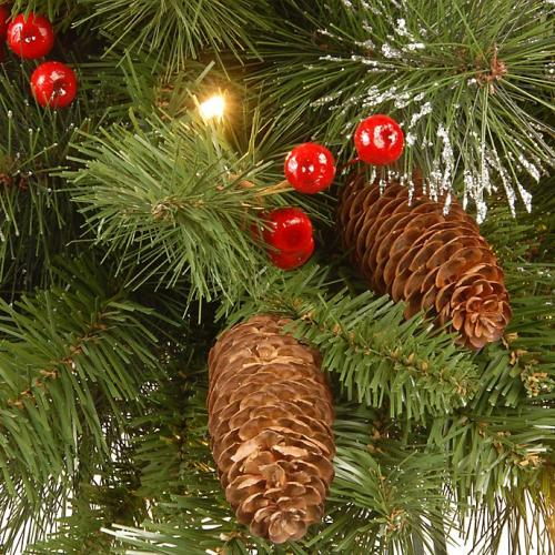 National Tree Company Crestwood Spruce 9-Foot Pre-Lit Garland with Clear Lights