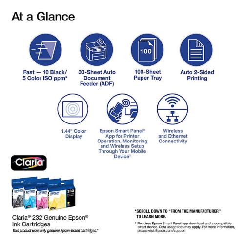 Epson WorkForce WF-2930 Special Edition All-in-One Inkjet Printer, C11CK63201-C
