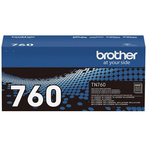 Brother TN760 High-Yield Toner, Black - Save $5 with purchase of Member's Mark Multipurpose Copy Paper Case