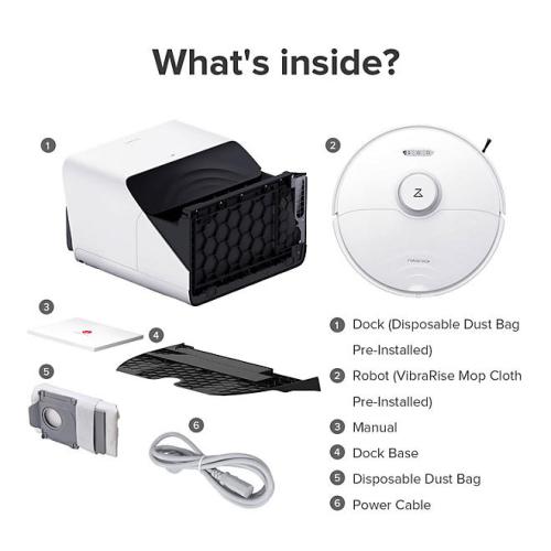 Roborock S8Pro Ultra Robot Vacuum and Mop, Auto-Drying, Self-Washing, Liftable Dual Brush & Sonic Mop, 6000Pa Suction, Self-Refilling, Self-Emptying, Obstacle Avoidance