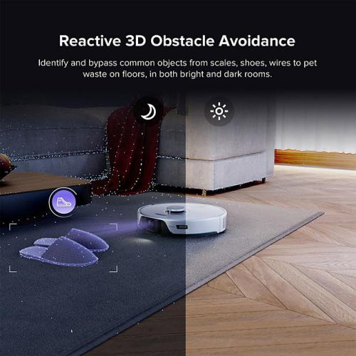 Roborock S8Pro Ultra Robot Vacuum and Mop, Auto-Drying, Self-Washing, Liftable Dual Brush & Sonic Mop, 6000Pa Suction, Self-Refilling, Self-Emptying, Obstacle Avoidance