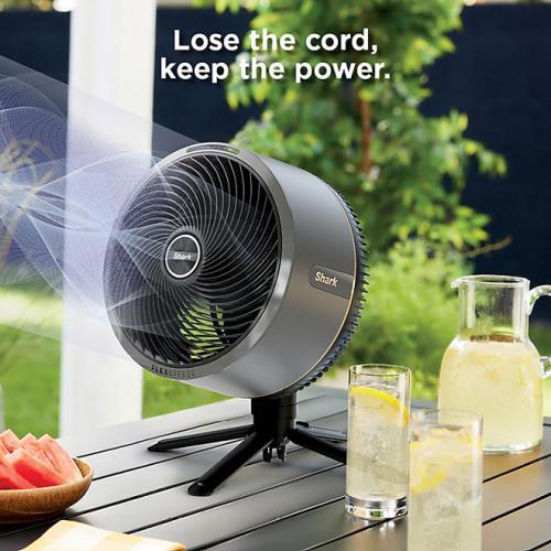 Shark FlexBreeze Fan with InstaCool Mist Attachment, Cordless & Corded, Outdoor & Indoor