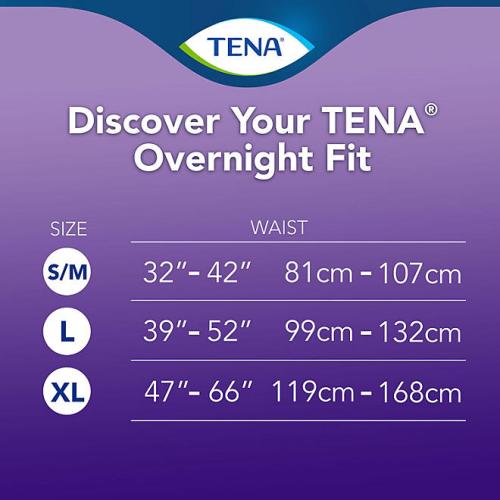 TENA Intimates Overnight Underwear - S/M
