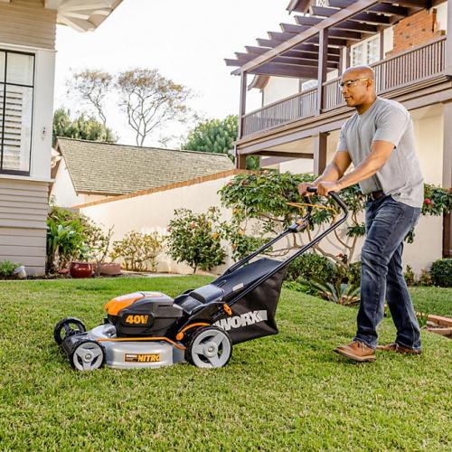 Worx 40v Combo, Includes 20 Push Mower, 13 String Trimmer, Quiet Tech Blower