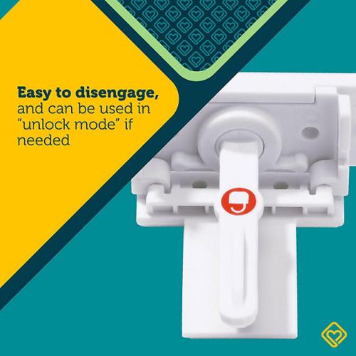 Safety 1st Secure-to-Explore Adhesive Locks, 12 locks, White