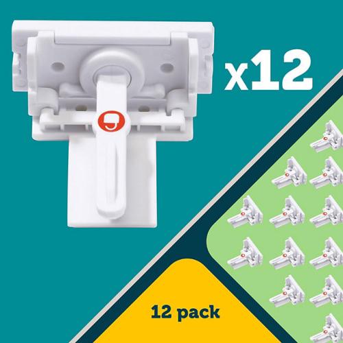 Safety 1st Secure-to-Explore Adhesive Locks, 12 locks, White