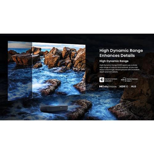 Hisense Smart 4K UHD Ultra Short Throw Laser Cinema Projector