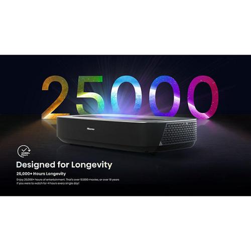 Hisense Smart 4K UHD Ultra Short Throw Laser Cinema Projector
