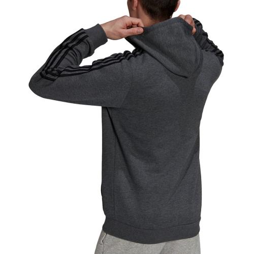 adidas Men's Essentials Full-Zip Hoodie  - Gray - XL