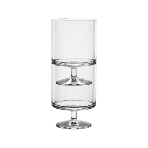 Abode Homewares Stacking Wine Premium Acrylic Goblet Glasses, Set of 6 - 9.30 oz