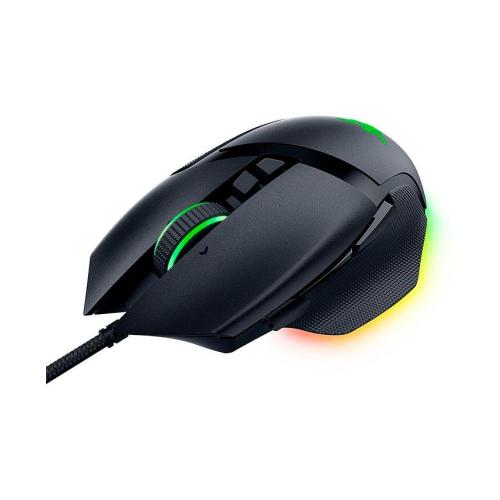 Razer Basilik V3 Wired Optical Gaming Mouse w/ Chroma RGB Lighting - Black - Black - ONE SIZE