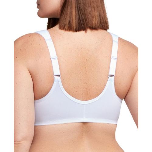 Women's Full Figure Plus Size Wonderwire Front Close Bra 1245 - White