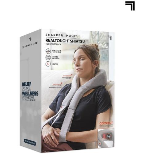 Sharper Image RealTouch Shiatsu Neck Travel Massager - Gray