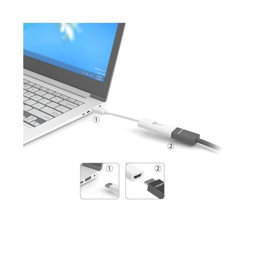 j5create JUA254 USB 2.0 HDMI Display Adapter - White