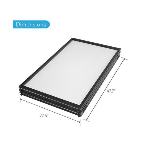 Pyle DJ Booth Facade Screen Cover Scrim Panel, Foldable 4-Panel Steel Frame with Lycra Fabric - White, PDJFAC10 - White