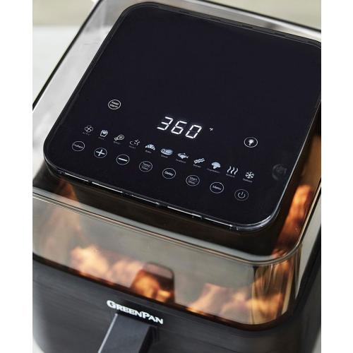 GreenPan Bistro 7 Quart 360° Clear View Air Fryer - Black - No Size