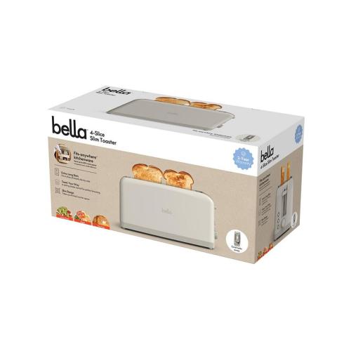 Bella 4-Slice Slim Toaster 35246 - Tan/Beige - No Size