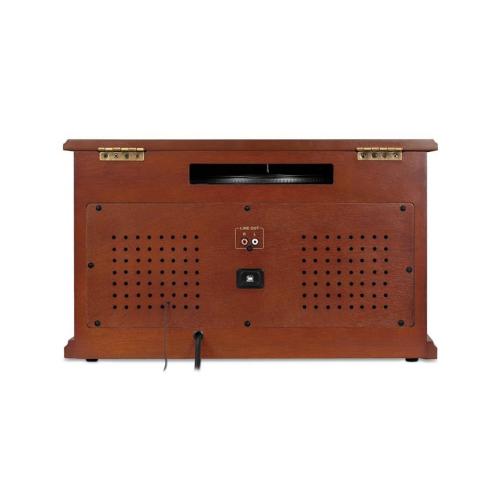 Victrola Aviator Signature Bluetooth Record Player, Mahogany - 1