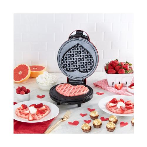 Dash Express Heart Waffle Maker - Red